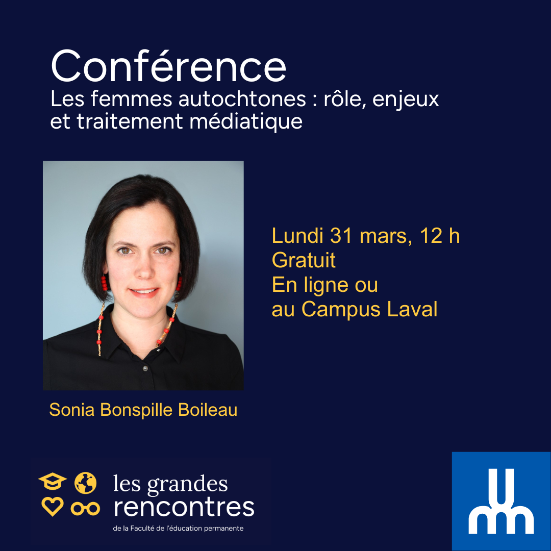 Conférence : Les femmes autochtones : rôle, enjeux et représentation médiatique